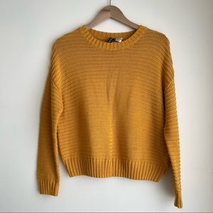 COPY - mustard yellow knit sweater